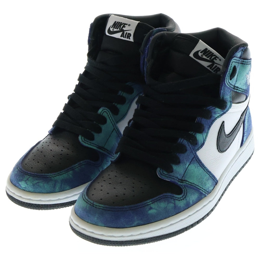 NIKE(ナイキ) WMNS AIR JORDAN 1 HIGH OG Tie-Dye CD0461-100 ウィメンズ エアジョーダン1 タイダイブルー ハイカットスニーカー US7/24.0cm
