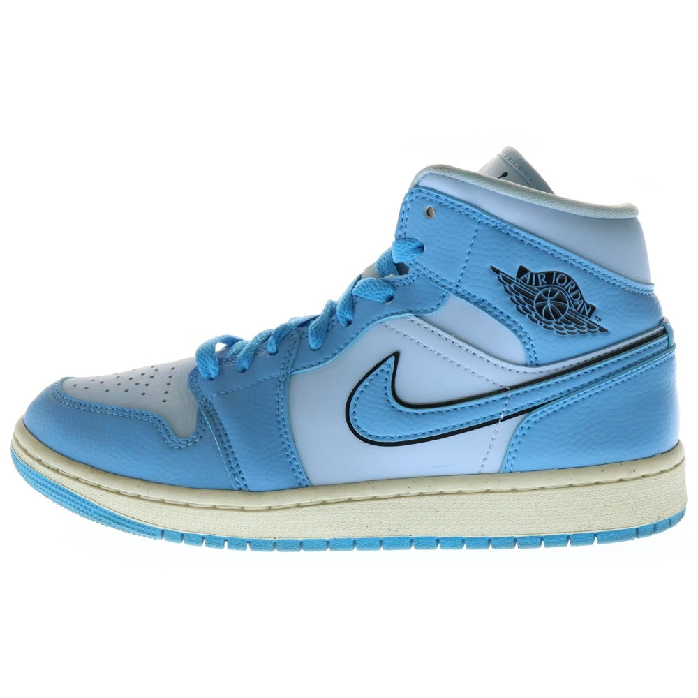 NIKE(ナイキ) WMNS AIR JORDAN 1 MID SE ウィメンズ エア ジョーダン 1 ミッドカットスニーカー ブルー US8/25.0cm DV1302-400
