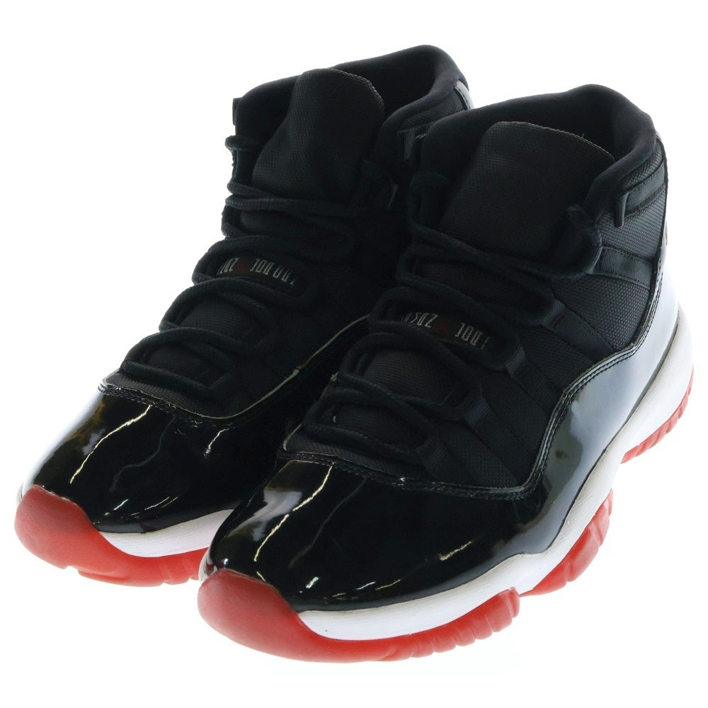 NIKE(ナイキ) 【観賞用2020年05月】AIR JORDAN 11 RETRO BRED 378037-061 エア ジョーダン 11 レトロ ブレッド ハイカットスニーカー ブラック/レッド US10/28cm