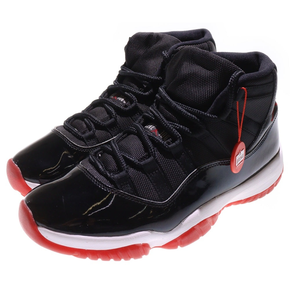 NIKE(ナイキ) 【観賞用2020年05月】AIR JORDAN 11 RETRO BRED 378037-061 エア ジョーダン 11 レトロ ブレッド ハイカットスニーカー ブラック/レッド US10/28cm