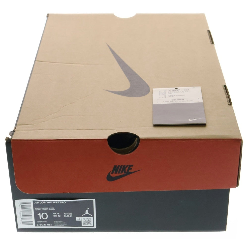 NIKE(ナイキ) 【観賞用2020年05月】AIR JORDAN 11 RETRO BRED 378037-061 エア ジョーダン 11 レトロ ブレッド ハイカットスニーカー ブラック/レッド US10/28cm