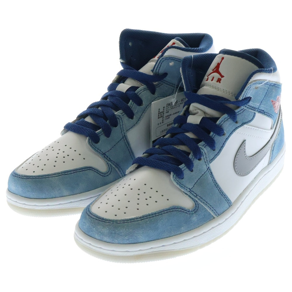 NIKE(ナイキ) AIR JORDAN 1 MID SE HYPER ROYAL エアジョーダン1 ミッド SE ハイパーロイヤル ハイカットスニーカー ブルー/ホワイト US7/25cm DN3706-401