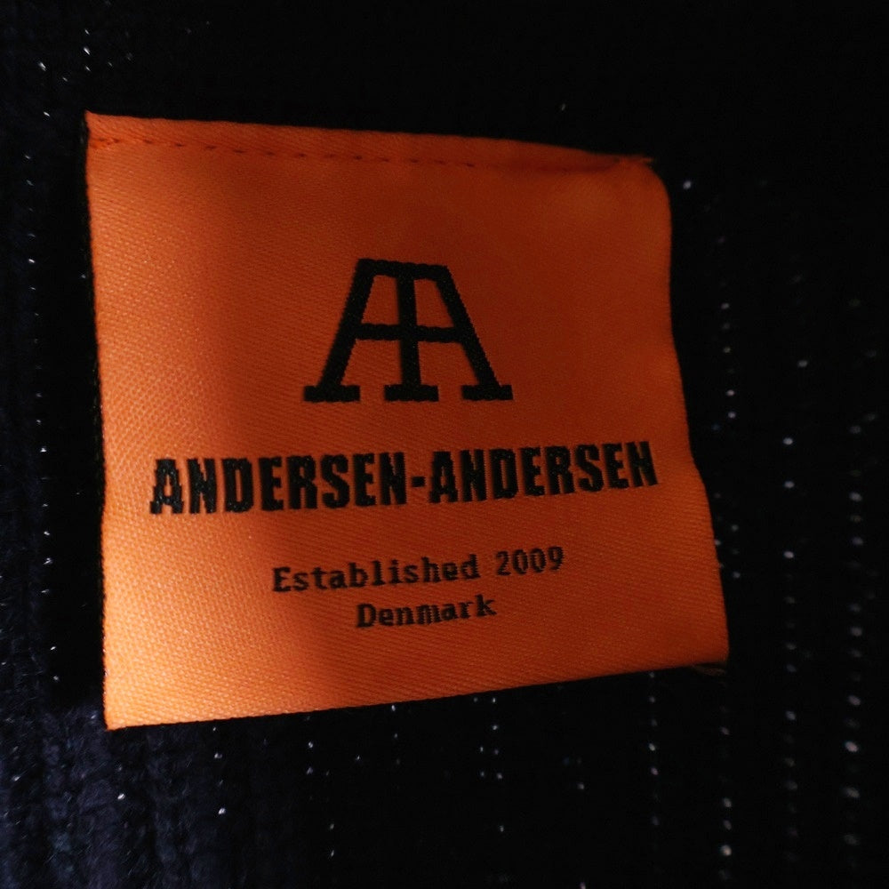 ANDERSEN-ANDERSEN(アンデルセン-アンデルセン) ジップアップ ウールドライバーズニット ネイビー