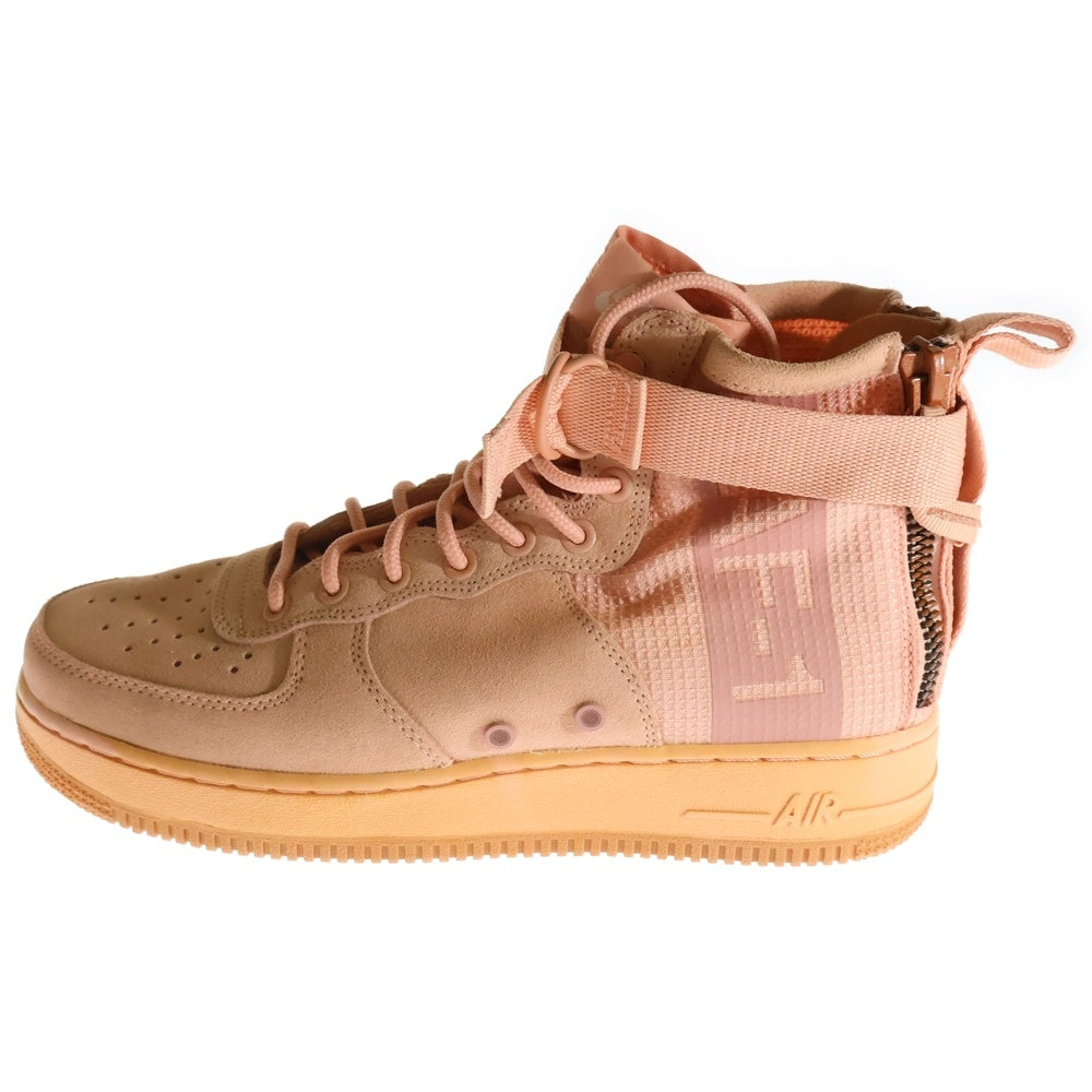 NIKE(ナイキ) SF Air Force 1 Mid Coral Stardust エアフォース 1 ミッド コーラルスターダスト ローカットスニーカー ピンク US8.5/26.5cm AJ9502-600