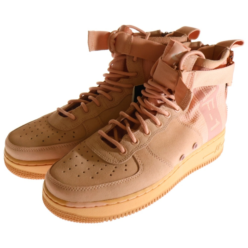 NIKE(ナイキ) SF Air Force 1 Mid Coral Stardust エアフォース 1 ミッド コーラルスターダスト ローカットスニーカー ピンク US8.5/26.5cm AJ9502-600