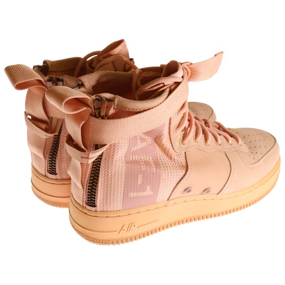 NIKE(ナイキ) SF Air Force 1 Mid Coral Stardust エアフォース 1 ミッド コーラルスターダスト ローカットスニーカー ピンク US8.5/26.5cm AJ9502-600