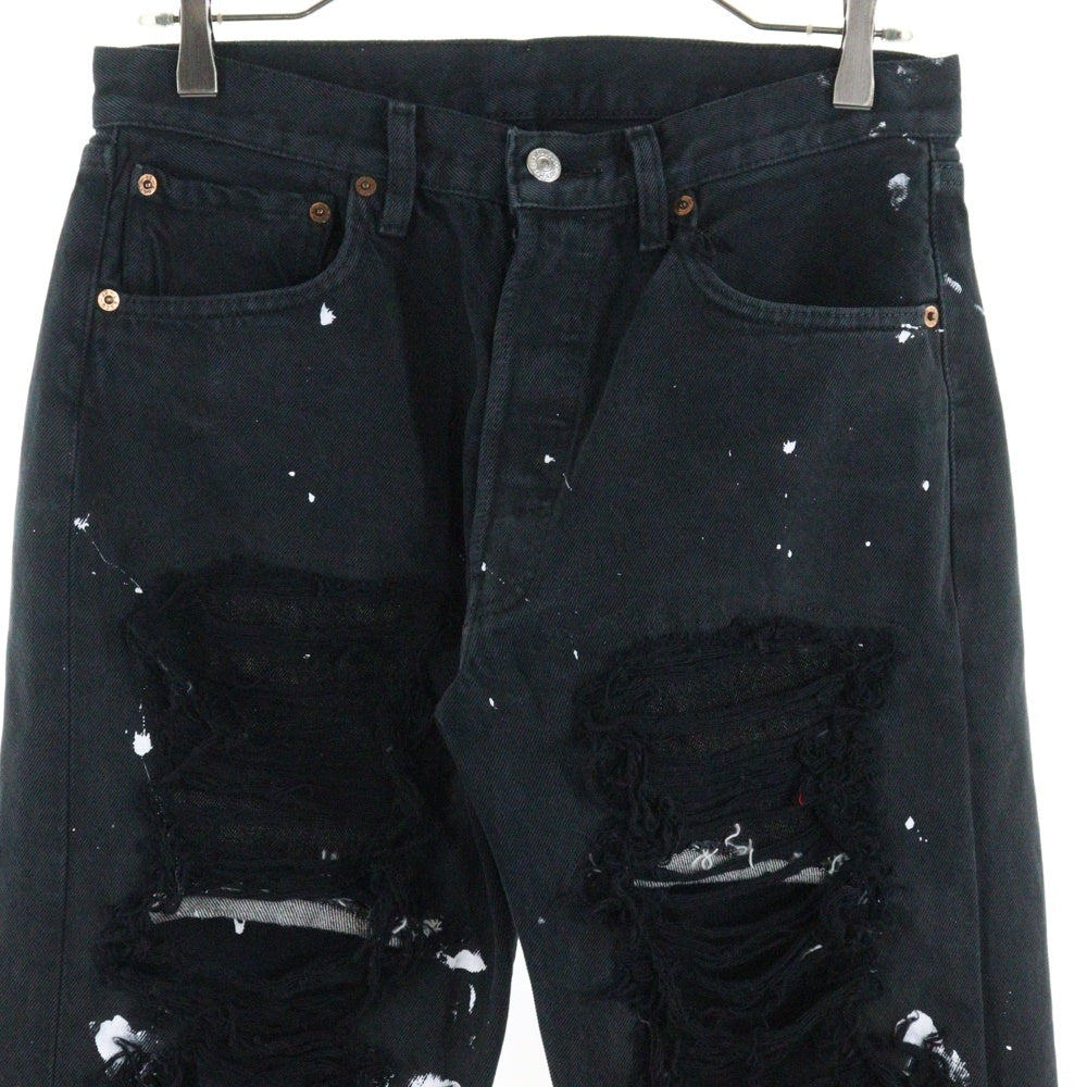 Innocence NYC(イノセンス) DESTROY DENIM PANTS ダメージ加工 デトロイト デニムパンツ ブラック