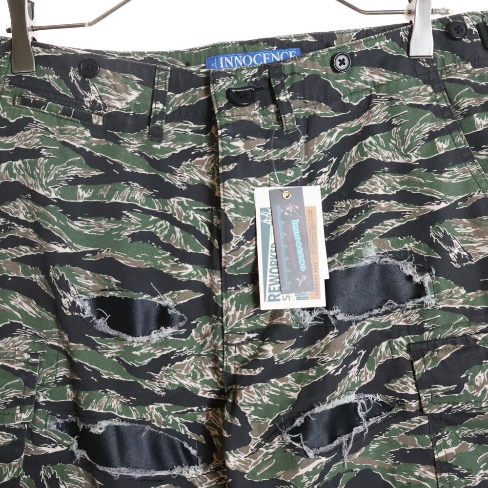 Innocence NYC(イノセンス) Destroy Camo Cargo Pants デストロイ カモカーゴパンツ カーキ