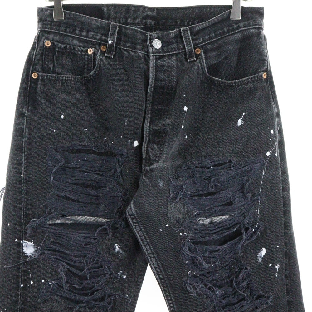 Innocence NYC(イノセンス) DESTROY DENIM PANTS ダメージ加工 デトロイト デニムパンツ グレー