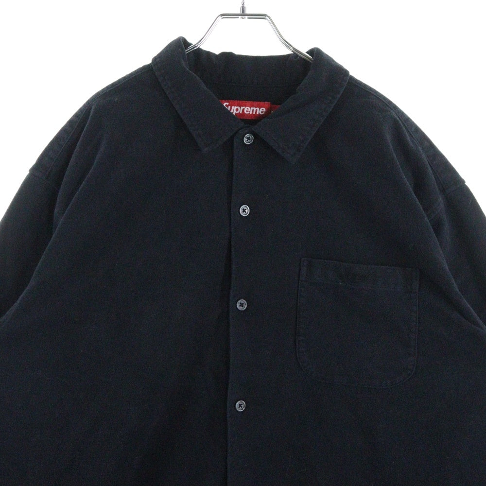 SUPREME(シュプリーム) 25AW flannel pajama shirts フランネルパジャマ長袖シャツ ブラック