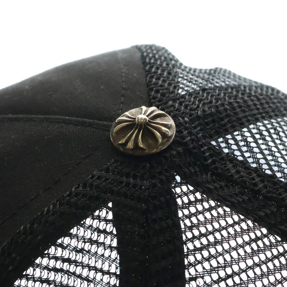 CHROME HEARTS(クロムハーツ) TRUCKER CAP ホースシュー CHプラス刺繍 トラッカーキャップ クロスボール付メッシュキャップ 帽子 ブラック