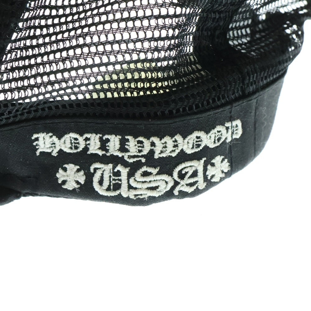 CHROME HEARTS(クロムハーツ) TRUCKER CAP ホースシュー CHプラス刺繍 トラッカーキャップ クロスボール付メッシュキャップ 帽子 ブラック