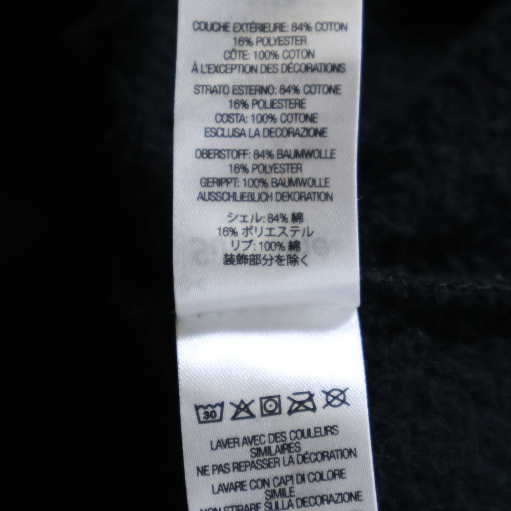 SUPREME(シュプリーム) 22SS Overlap Crewneck クルーネック 刺繍 長袖トレーナー ブラック