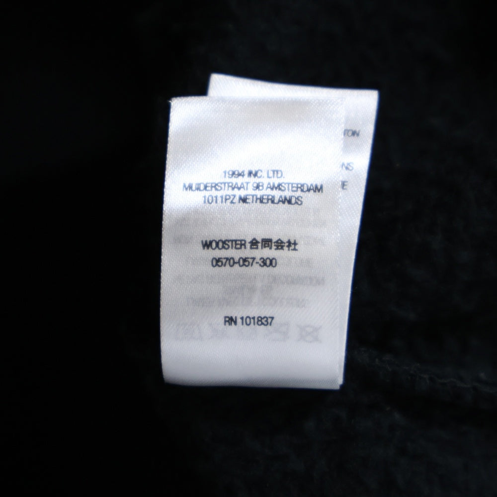SUPREME(シュプリーム) 22SS Overlap Crewneck クルーネック 刺繍 長袖トレーナー ブラック