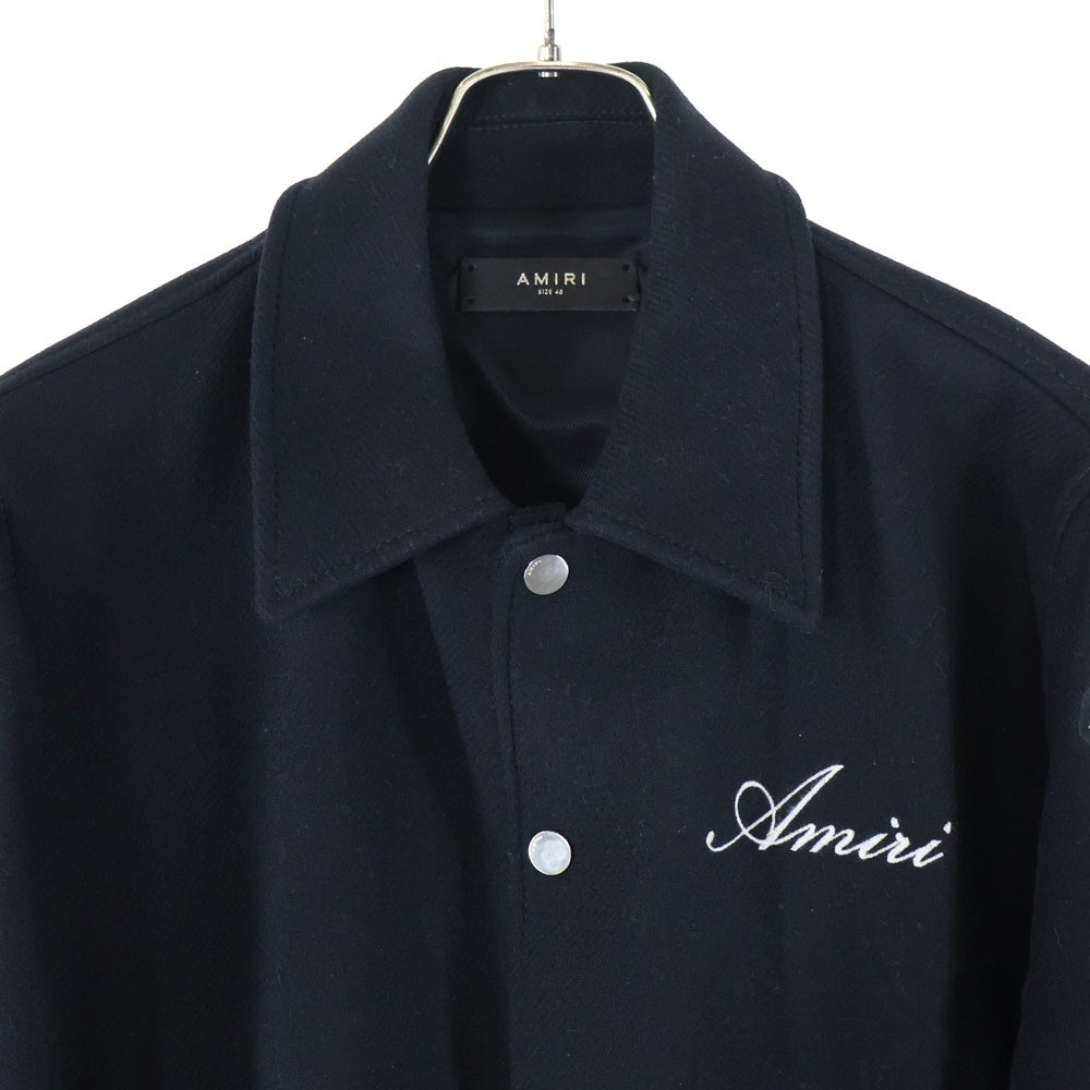AMIRI(アミリ) フロント スナップボタン キルティング ジャケット ブラック