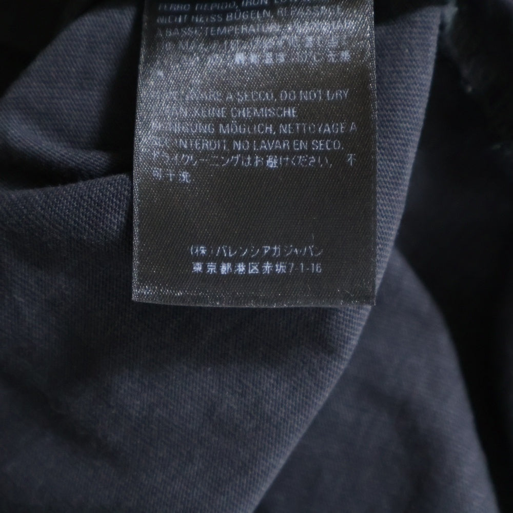 BALENCIAGA(バレンシアガ) 20SS フロントロゴ プリント 半袖Tシャツ カットソー ブラック 571205 TGV75