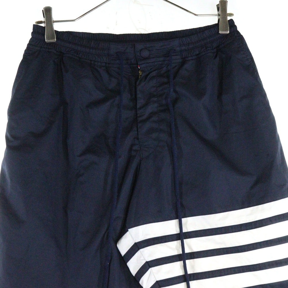 THOM BROWNE(トムブラウン) 4-Bar Striped Sweatpants ナイロン スウェットパンツ ネイビー MJQ024A-02399415