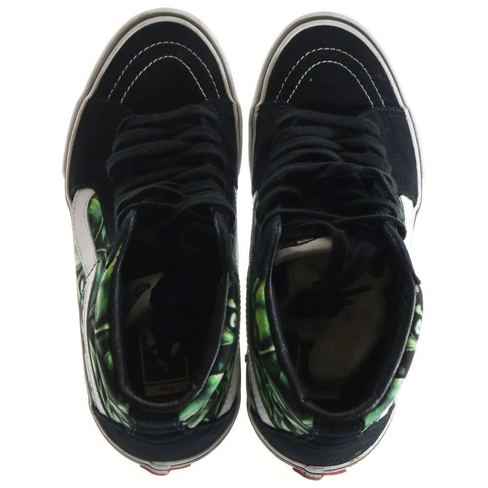 SUPREME(シュプリーム) 18SS ×VANS Skull Pile Sk8-Hi バンズ スカルパイル スケートハイ ハイカットスニーカー ブラック/グリーン US8.5/26.5cm
