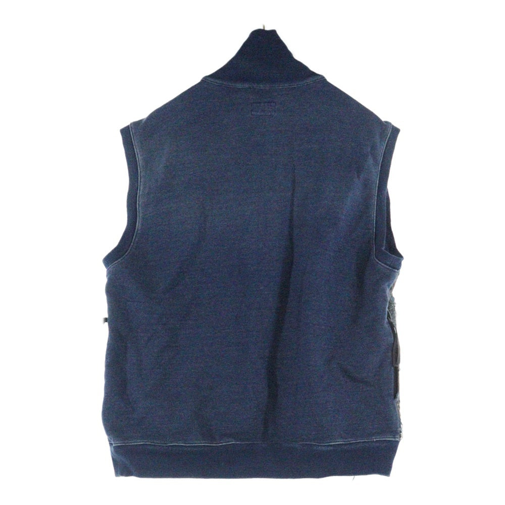 確実正規品 kapital kountry BORO 裏毛 ハーフZIPベスト KAPITAL BORO