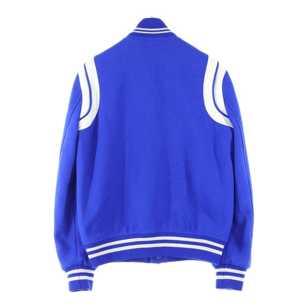 SAINT LAURENT PARIS(サンローランパリ) TEDDY JACKET テディジャケット スタジャン ボンバージャケット ブルー 354718 Y180W