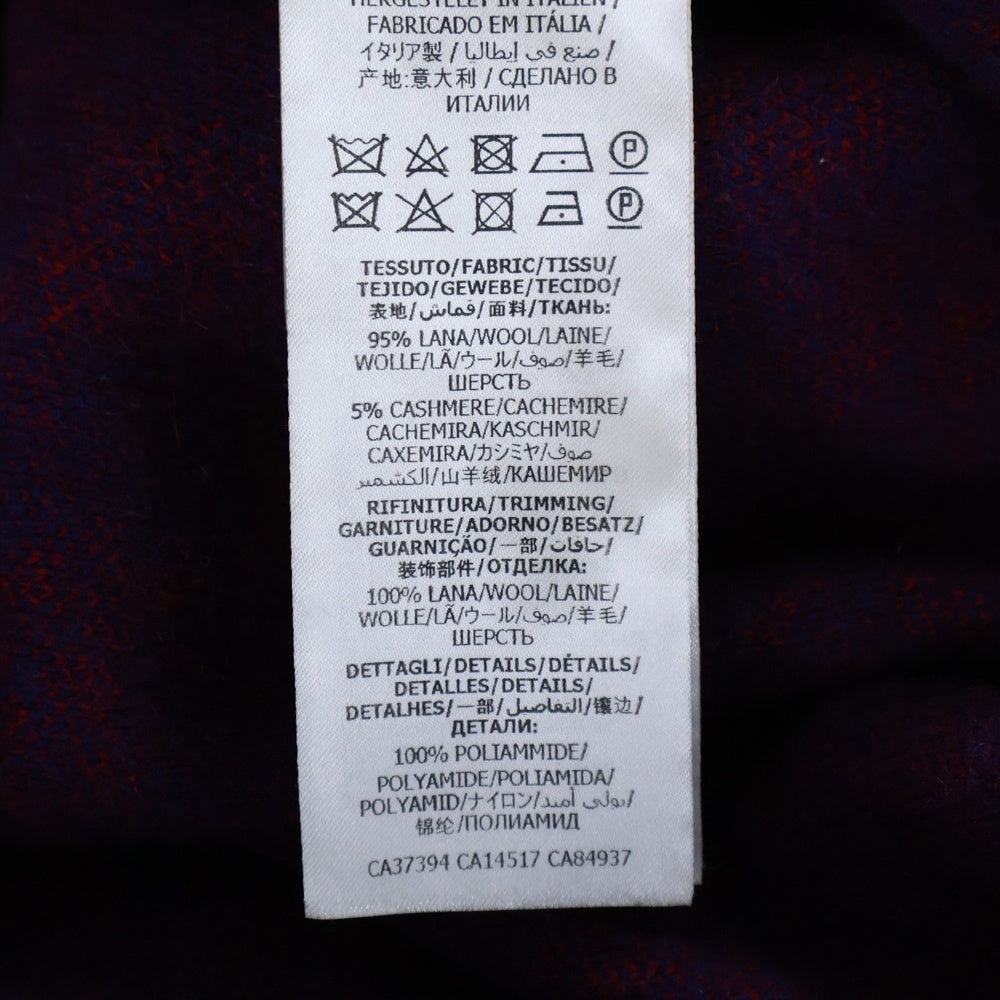 GUCCI(グッチ) 20SS GG Wool Bomber Jacket カシミヤ混 GG柄ウールニットジップパーカー ネイビー 599838 XKA4S