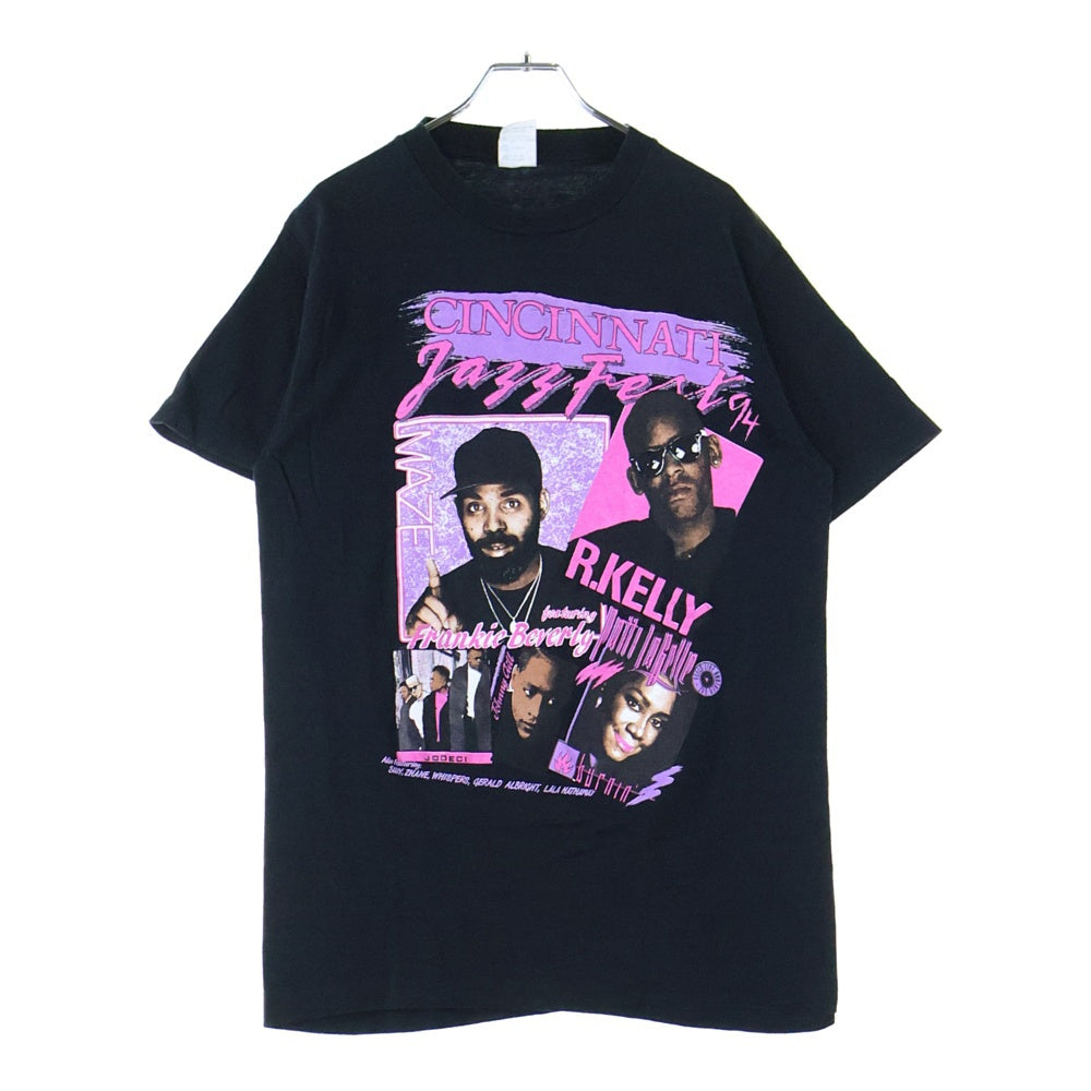 VINTAGE(ヴィンテージ) 90s Cincinnati Jazz Fest 1994 R.KELLY プリント 半袖 Tシャツ ブラック