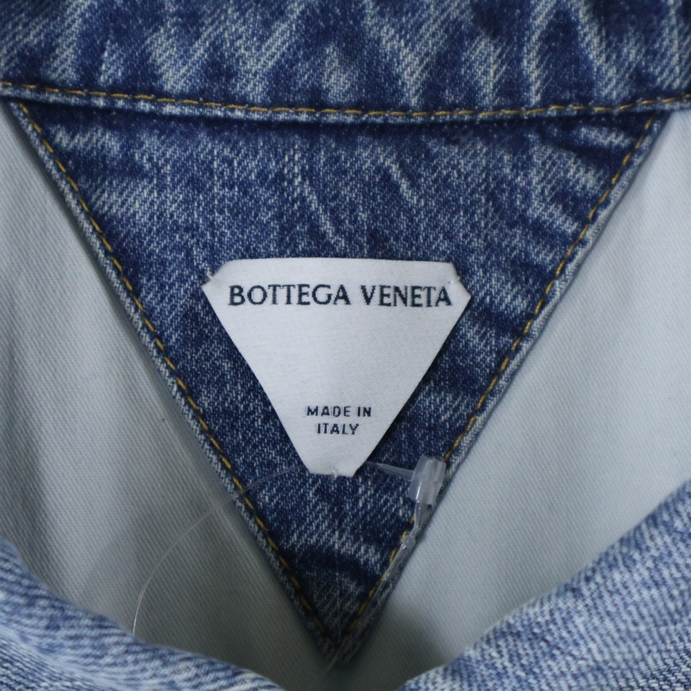 BOTTEGA VENETA(ボッテガヴェネタ) ヴィンテージ加工 デニムシャツジャケット インディゴ 754704 V34A0