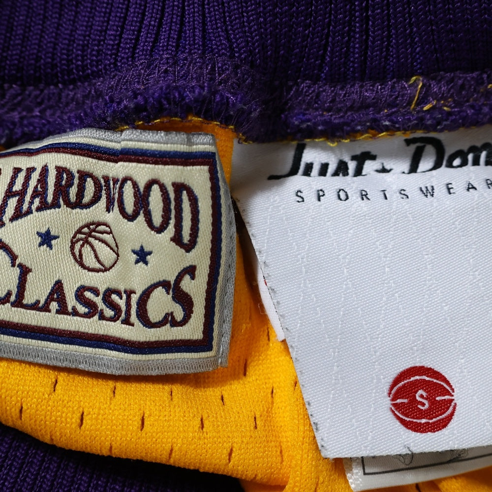 Mitchell&Ness(ミッチェル アンド ネス) 21SS Just Don Los Angeles Lakers Shorts ジャストドン ロサンゼルスレイカーズ ショーツ ハーフパンツ イエロー/パープル
