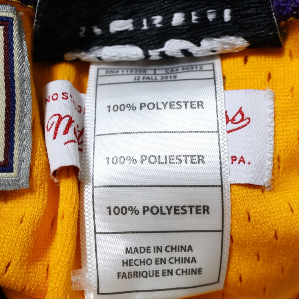 Mitchell&Ness(ミッチェル アンド ネス) 21SS Just Don Los Angeles Lakers Shorts ジャストドン ロサンゼルスレイカーズ ショーツ ハーフパンツ イエロー/パープル