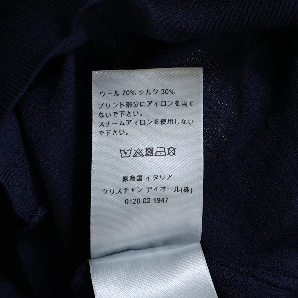 DIOR(ディオール) ×DANIEL ARSHAM ×ダニエルアーシャム ロゴデザイン ニット セーター ネイビー 023M671AT845