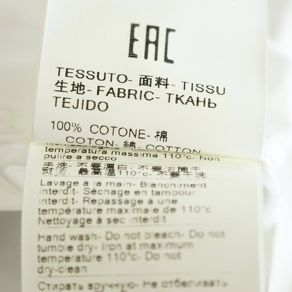 MSGM(エムエスジーエム) ×Seth Armstrong ×セスアームストロング ドッキングデザイン 長袖シャツ ホワイト 3040ME17Y