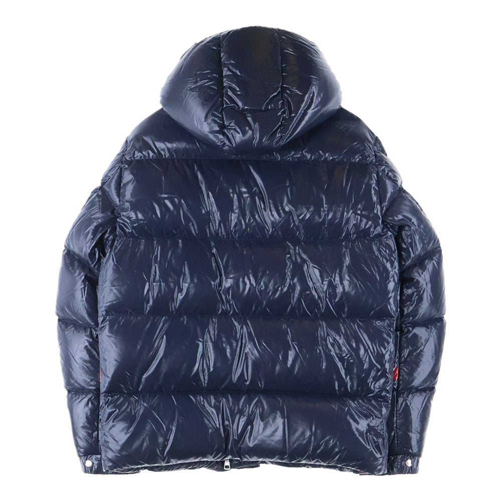 MONCLER(モンクレール) 19AW × VALENTINO Down Jacket ヴァレンティノ ロゴプリント ダウンジャケット ネイビー/レッド SV3CN00A5AG