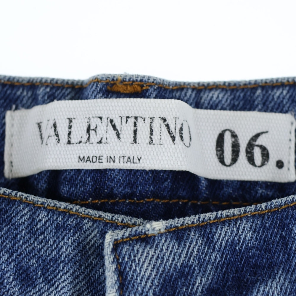 VALENTINO(ヴァレンティノ) サイドスタッズデザイン ストレートデニムパンツ ジーンズ インディゴ MV3DEC7J2PN