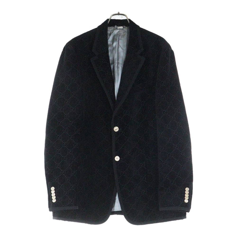 GUCCI(グッチ) GG スプリーム ベルベット テーパード ジャケット ブラック 522513 Z402L