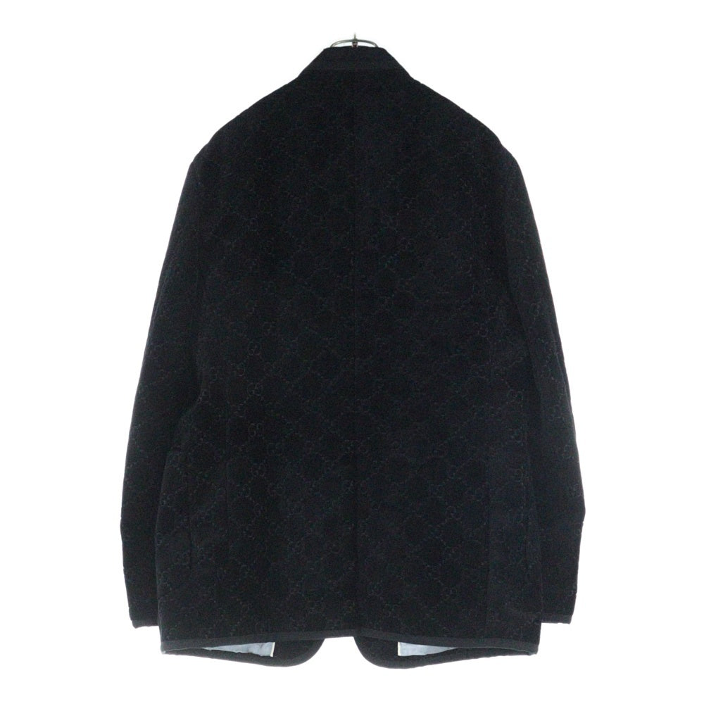 GUCCI(グッチ) GG スプリーム ベルベット テーパード ジャケット ブラック 522513 Z402L
