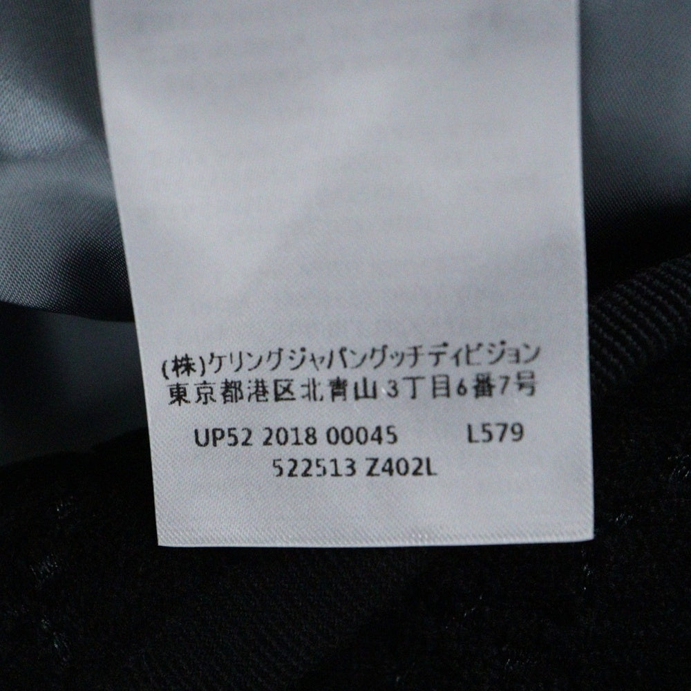 GUCCI(グッチ) GG スプリーム ベルベット テーパード ジャケット ブラック 522513 Z402L