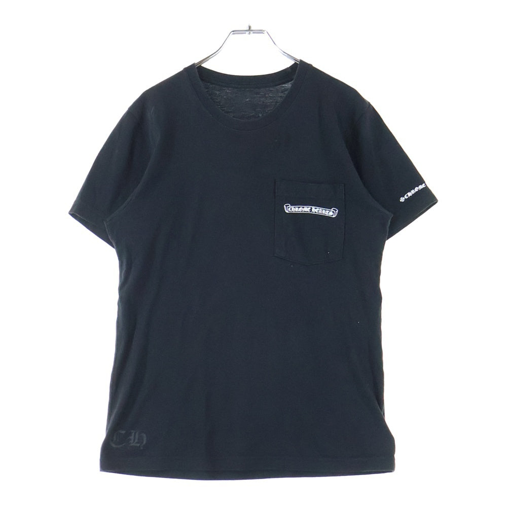 CHROME HEARTS(クロムハーツ) CH S/S TEE スクロールラベルプリント 半袖Tシャツカットソー ブラック
