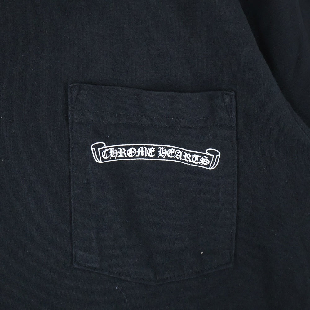 CHROME HEARTS(クロムハーツ) CH S/S TEE スクロールラベルプリント 半袖Tシャツカットソー ブラック