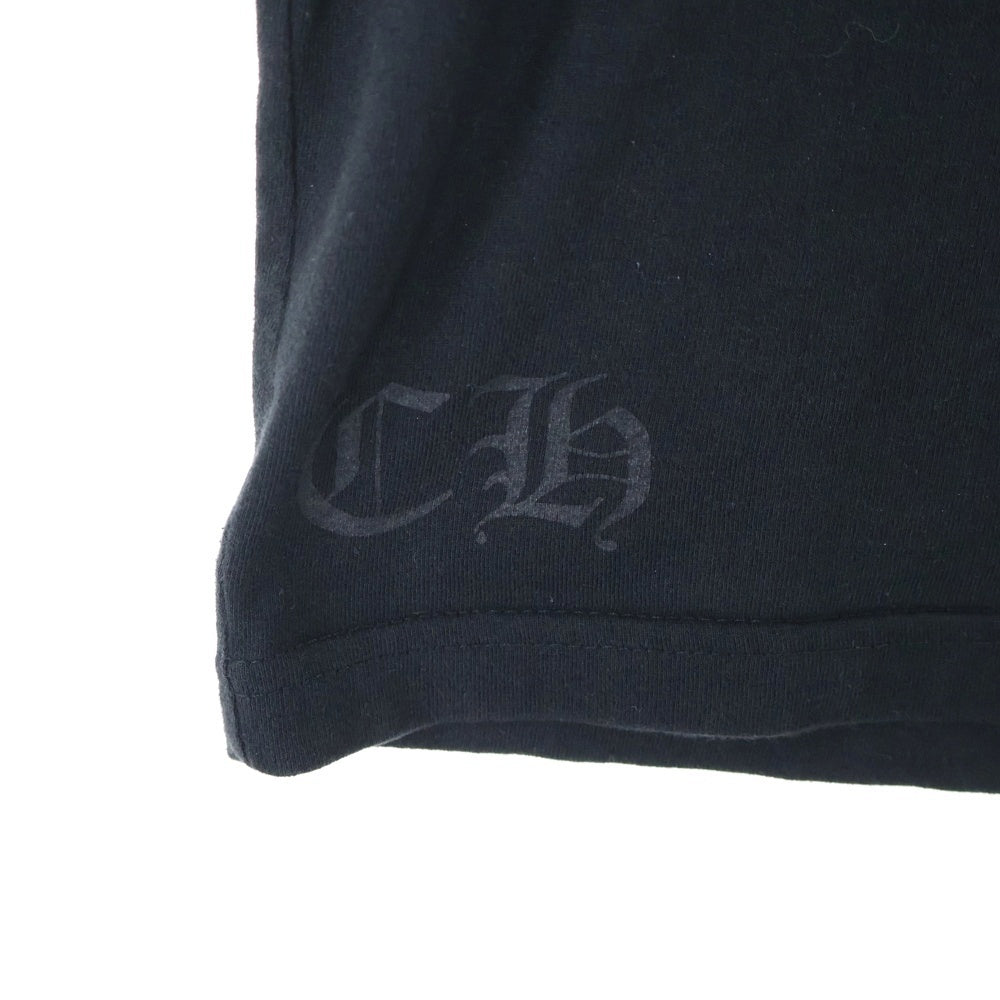 CHROME HEARTS(クロムハーツ) CH S/S TEE スクロールラベルプリント 半袖Tシャツカットソー ブラック