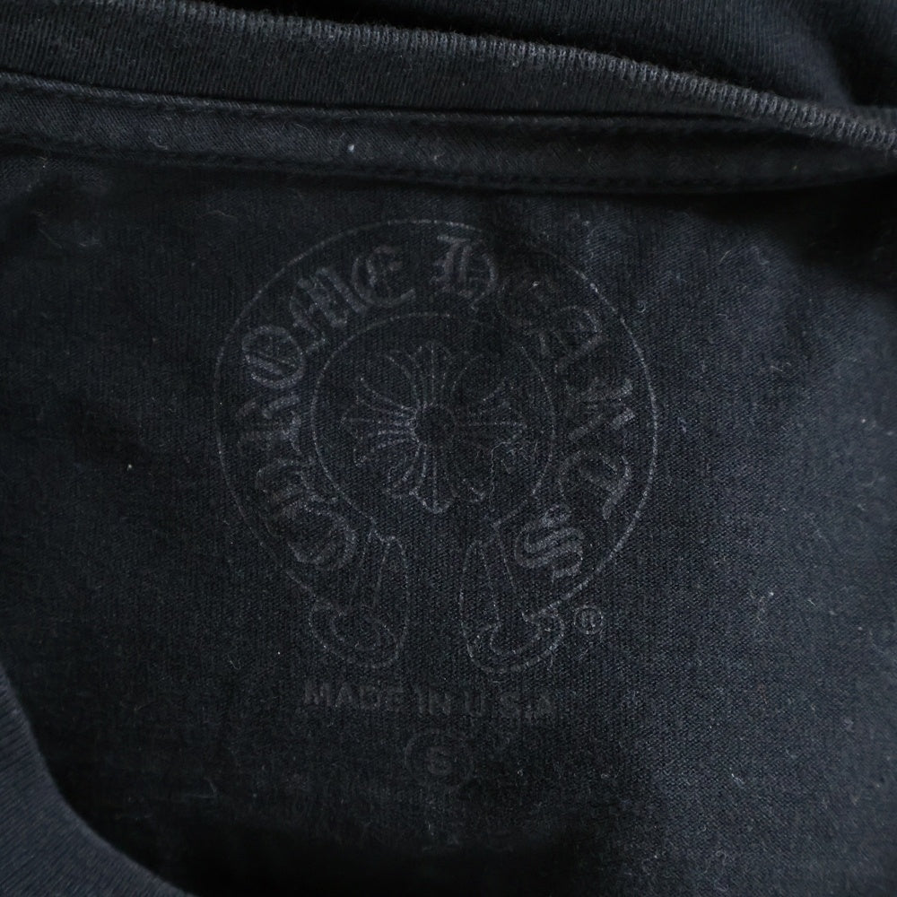 CHROME HEARTS(クロムハーツ) CH S/S TEE スクロールラベルプリント 半袖Tシャツカットソー ブラック