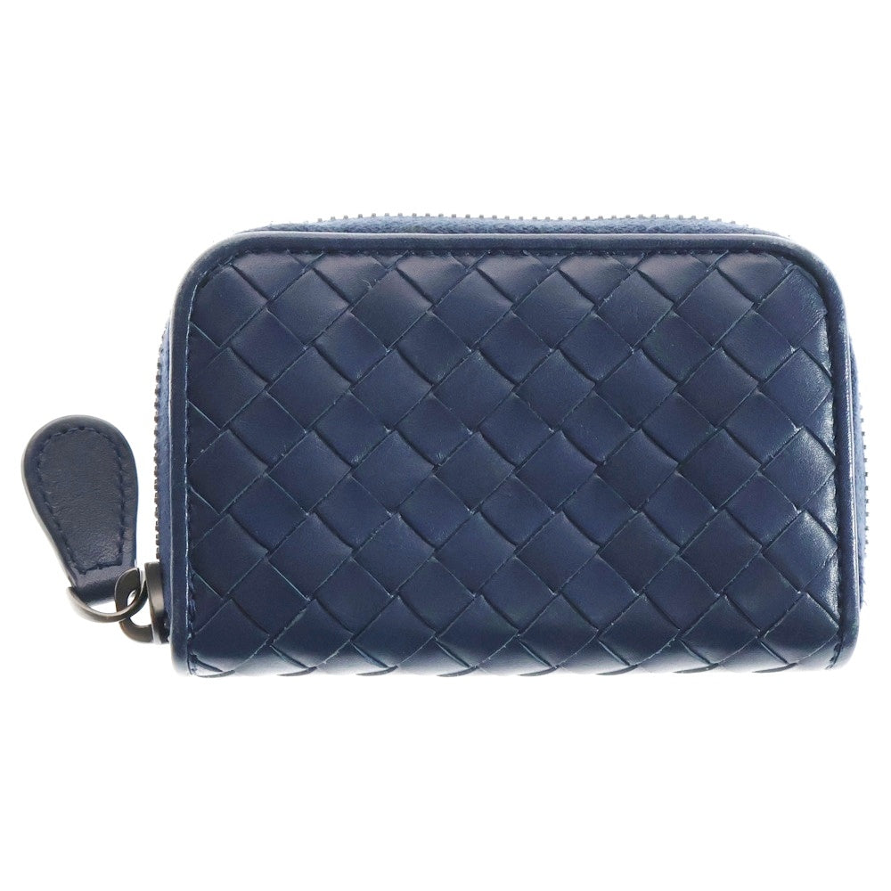 BOTTEGA VENETA(ボッテガヴェネタ) イントレチャート レザーコインケース 財布 ネイビー