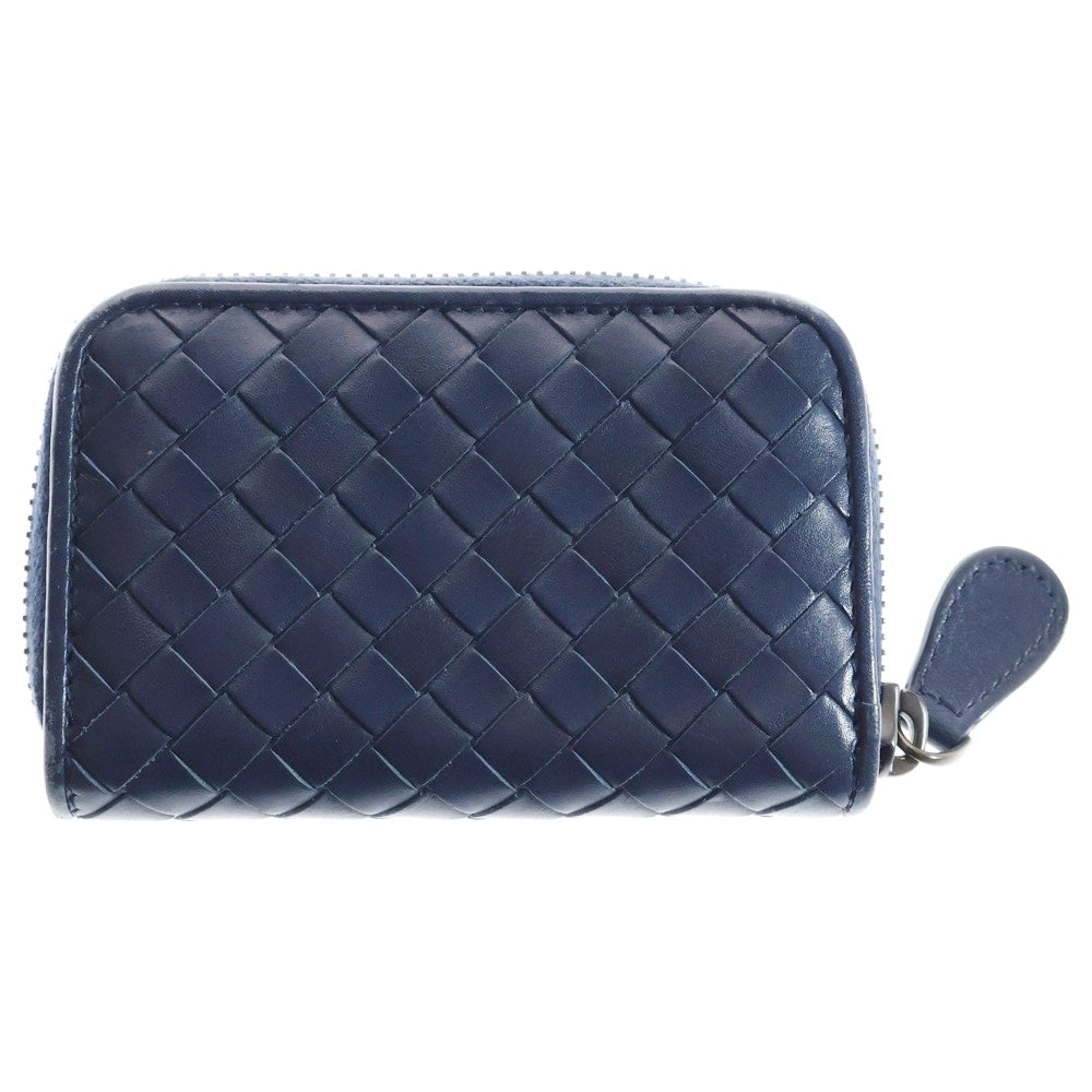 BOTTEGA VENETA(ボッテガヴェネタ) イントレチャート レザーコインケース 財布 ネイビー