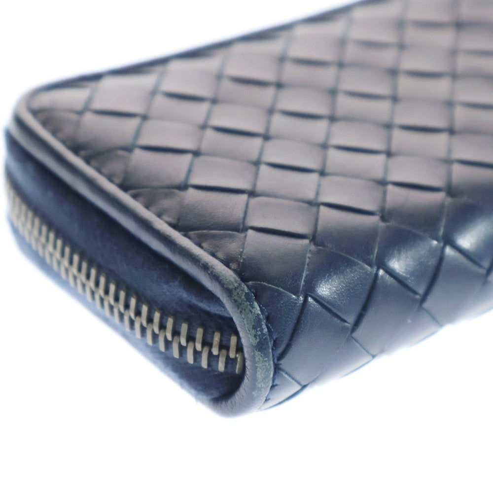 BOTTEGA VENETA(ボッテガヴェネタ) イントレチャート レザーコインケース 財布 ネイビー