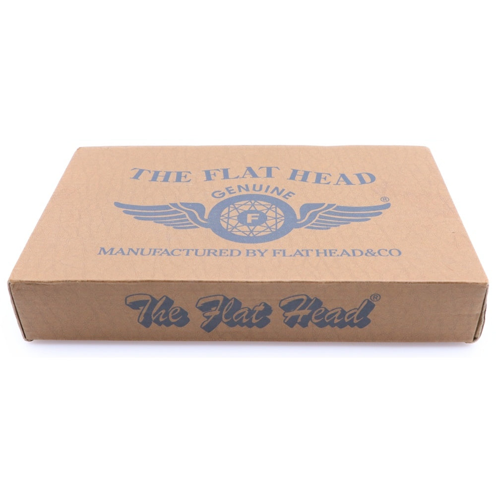 THE FLAT HEAD(フラットヘッド) コンチョ付き コードバン 馬革 ロングウォレット 財布 ブラック