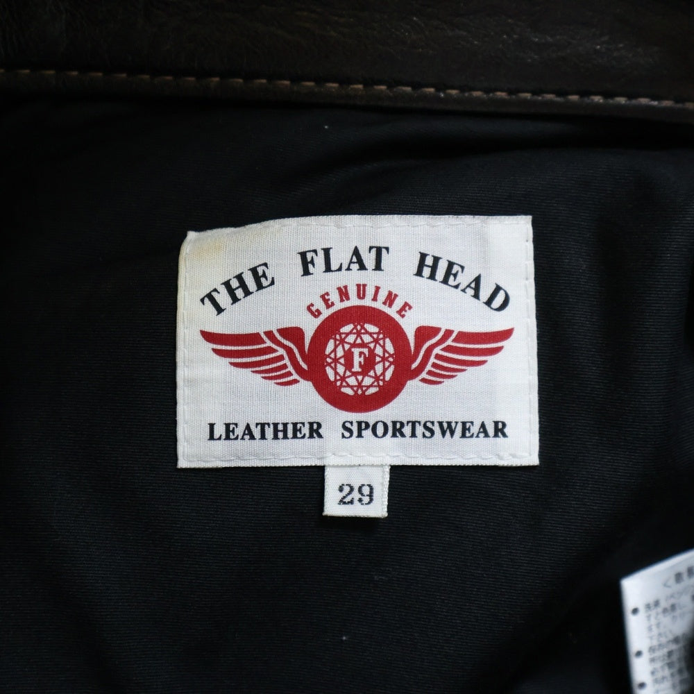 THE FLAT HEAD(フラットヘッド) 3007DC ディアスキン 鹿革 レザーパンツ ブラック