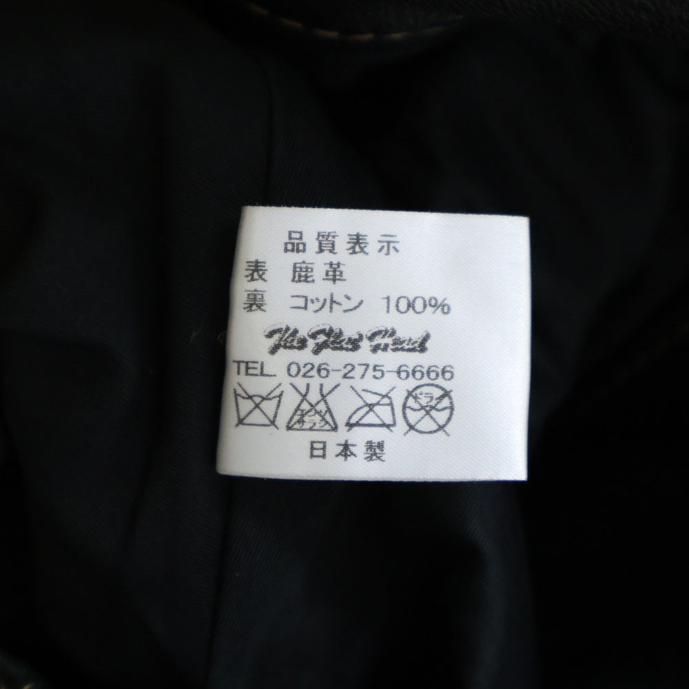 THE FLAT HEAD(フラットヘッド) 3007DC ディアスキン 鹿革 レザーパンツ ブラック
