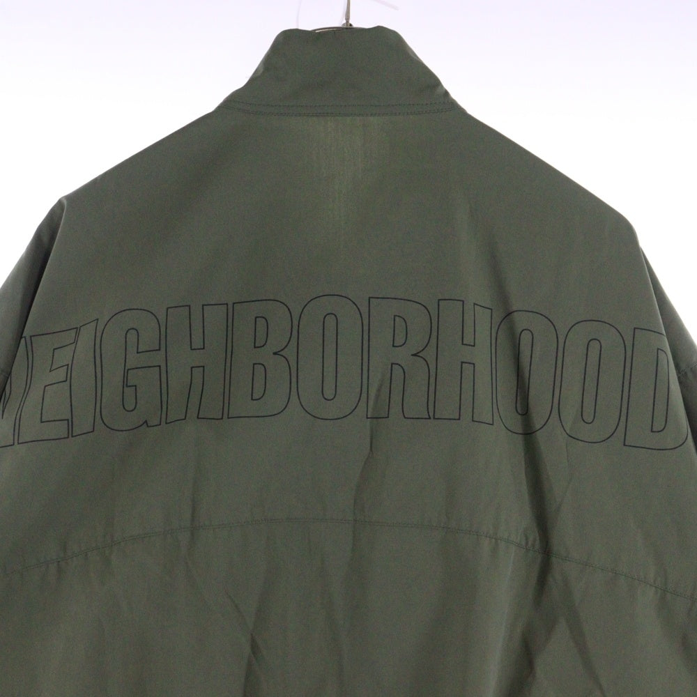 NEIGHBORHOOD(ネイバーフッド) 22SS バックロゴ ジップアップブルゾン ジャケット カーキ 221AQNH-JKM01