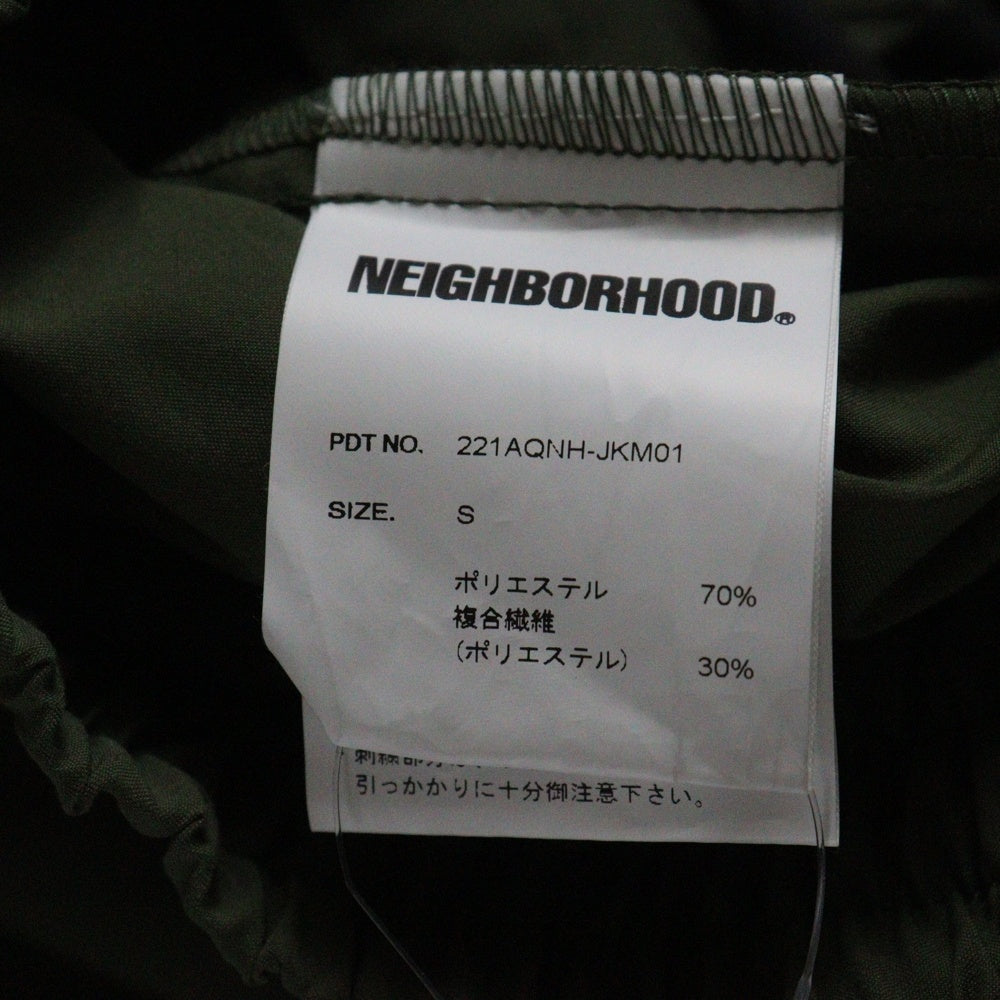 NEIGHBORHOOD(ネイバーフッド) 22SS バックロゴ ジップアップブルゾン ジャケット カーキ 221AQNH-JKM01