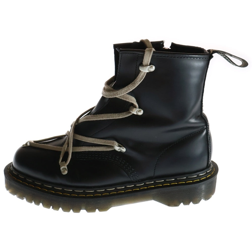 Rick Owens(リックオウエンス) ×Dr.Martens 1460 BEX DS RO ×ドクターマーチン レースアップ サイドジップ ハイカットブーツ ブラック 27019001 UK9/28cm