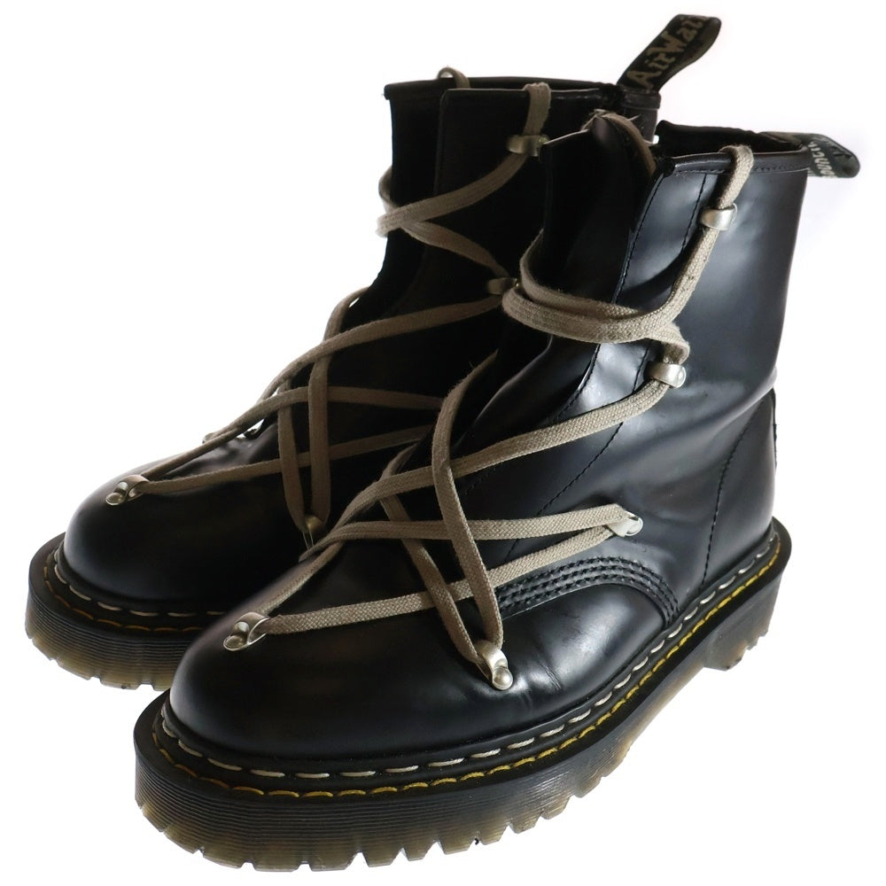Rick Owens(リックオウエンス) ×Dr.Martens 1460 BEX DS RO ×ドクターマーチン レースアップ サイドジップ ハイカットブーツ ブラック 27019001 UK9/28cm